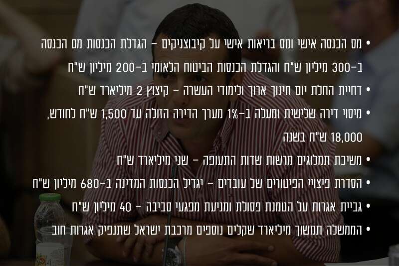 חלק מגזירות התקציב 2017 - 2018